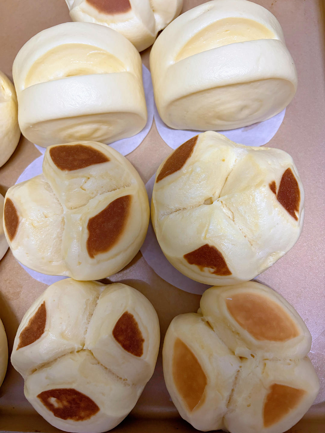 奶香味开花馒头