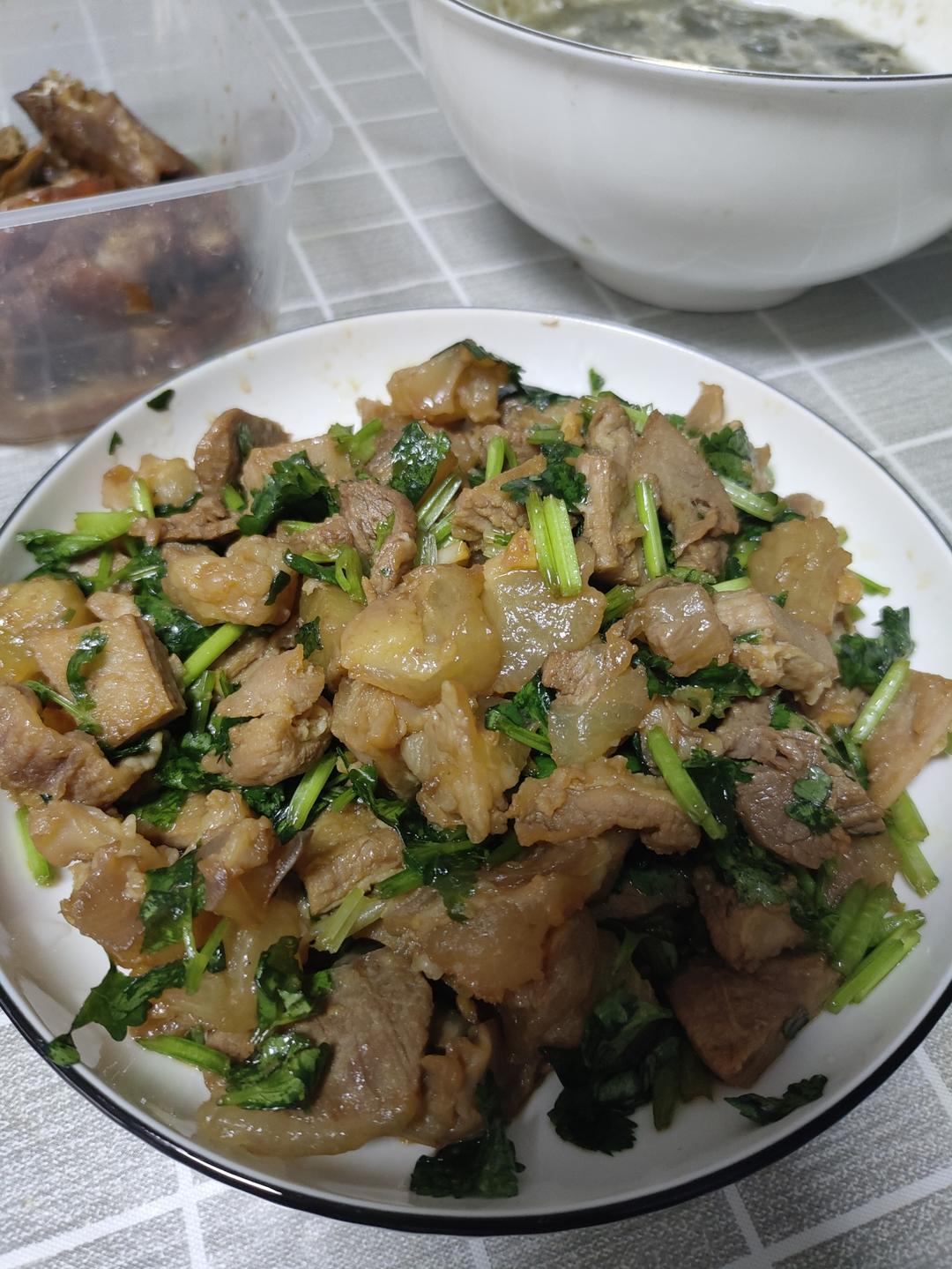 干煸豆角土豆