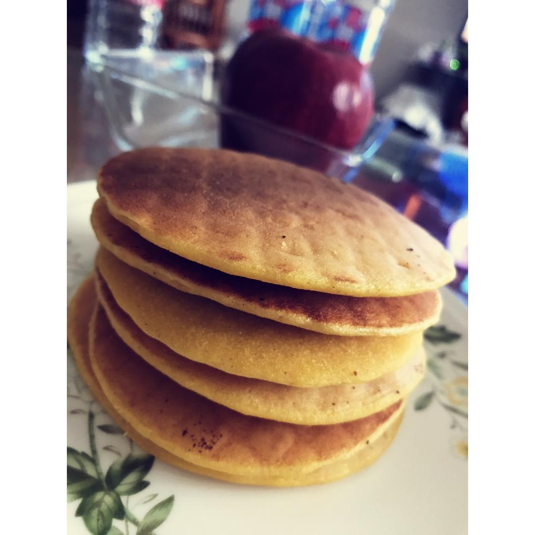 鸡蛋玉米饼（附松饼煎圆的方法）