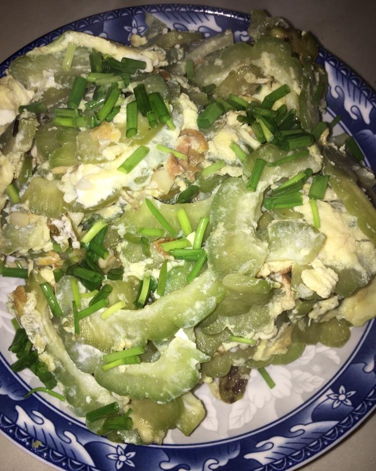 苦瓜炒鸡蛋