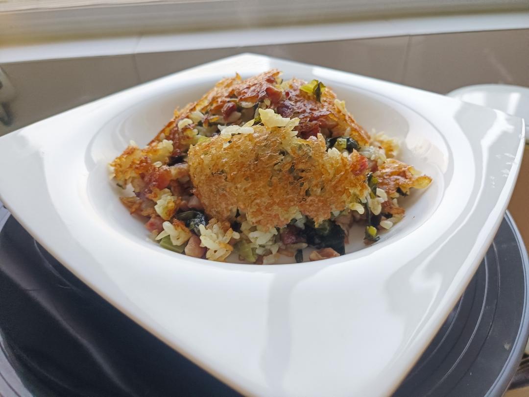 有镬气有锅巴的【咸肉菜饭】（铸铁锅版）