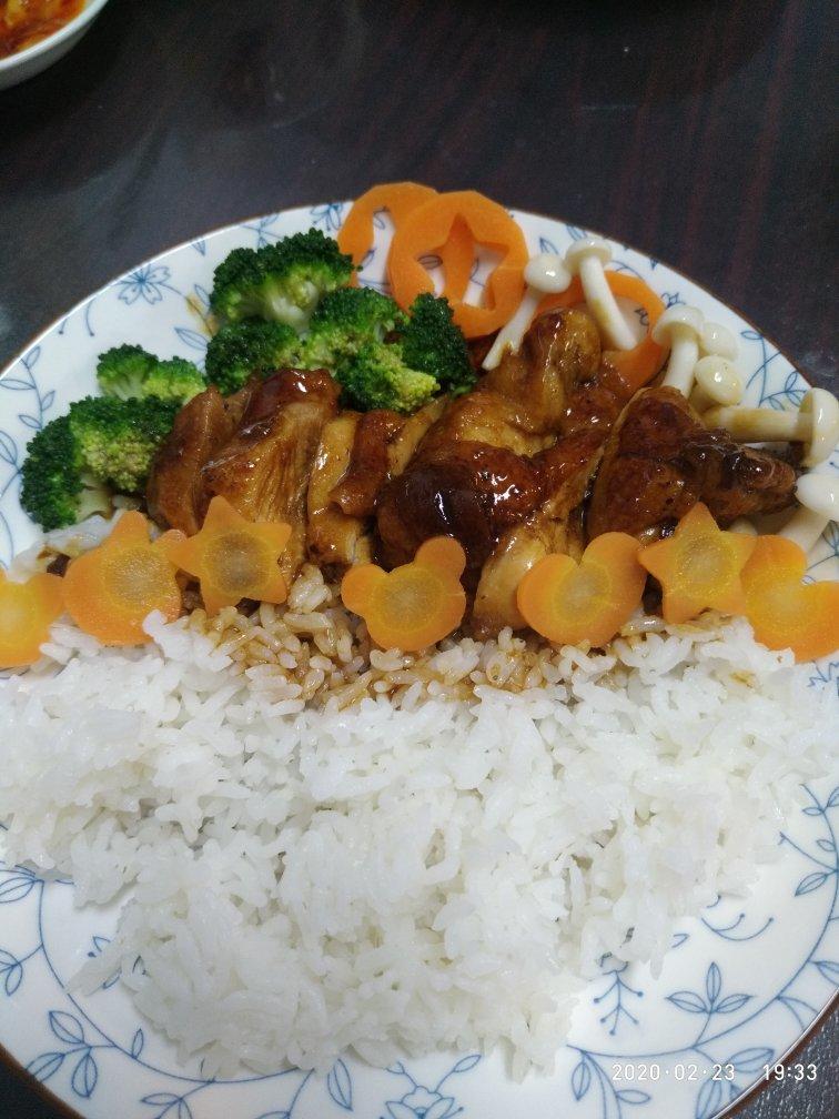 照烧鸡腿饭