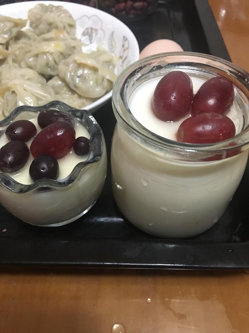 小豆和叮当做的烤箱自制酸奶