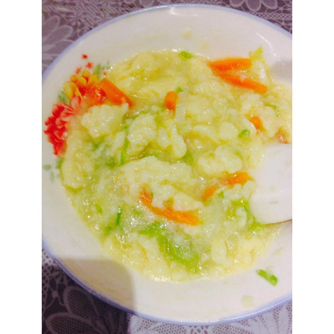 蔬菜鸡蛋面疙瘩