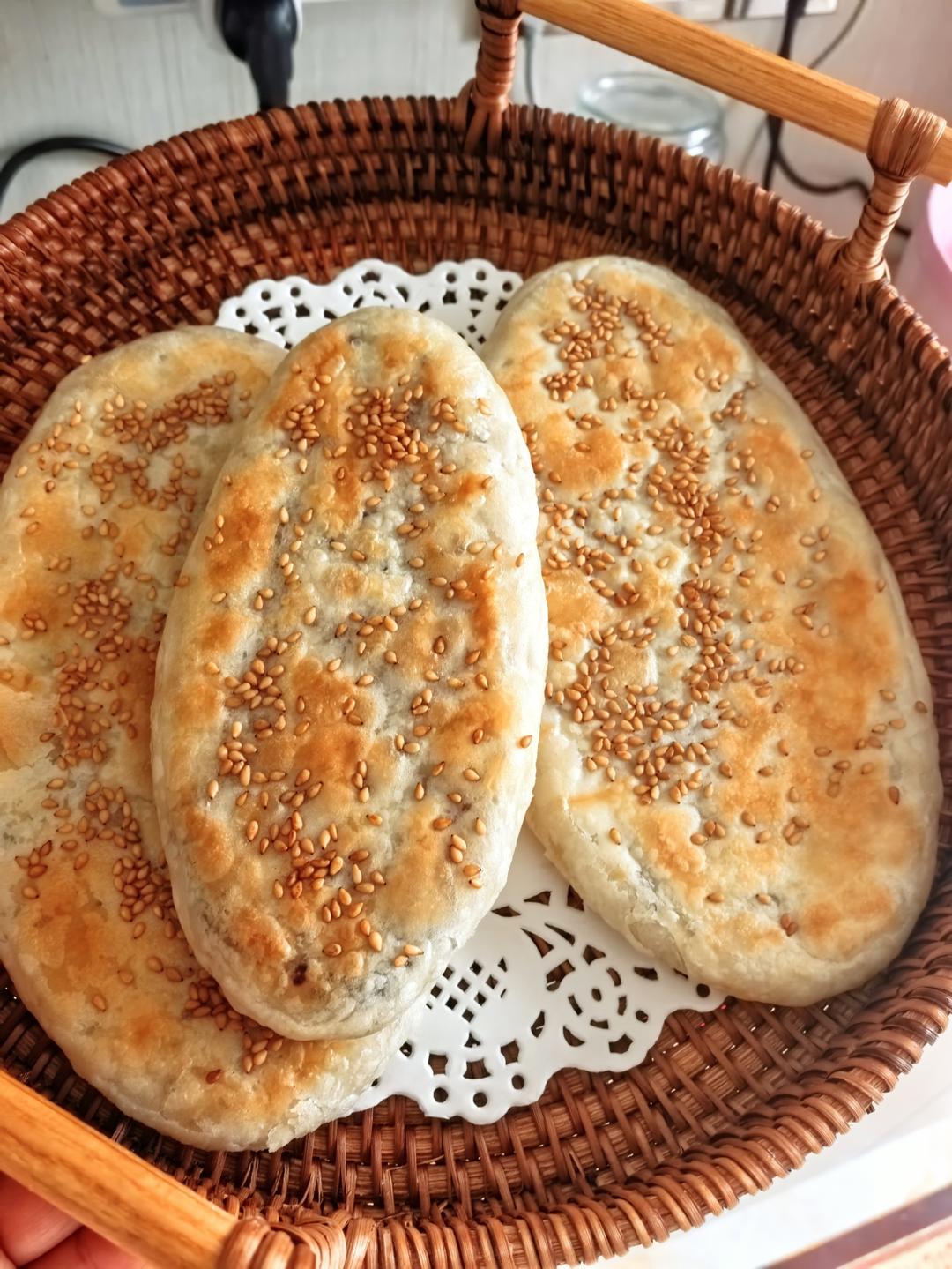 街边印象小吃掉渣红糖酥饼