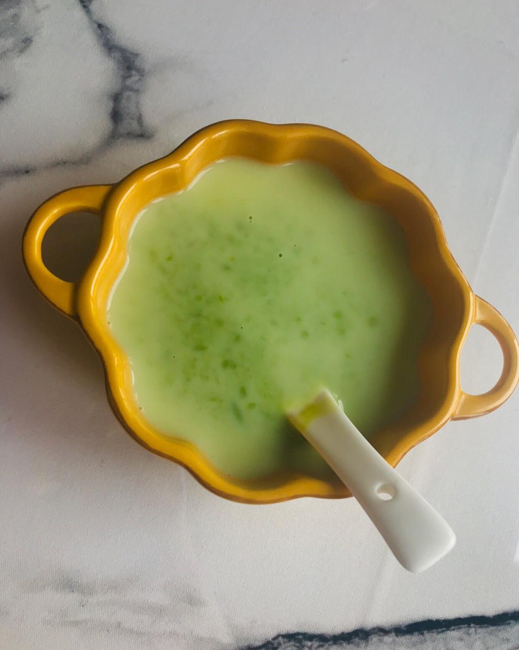 我是小静静呀做的奶香豌豆羹