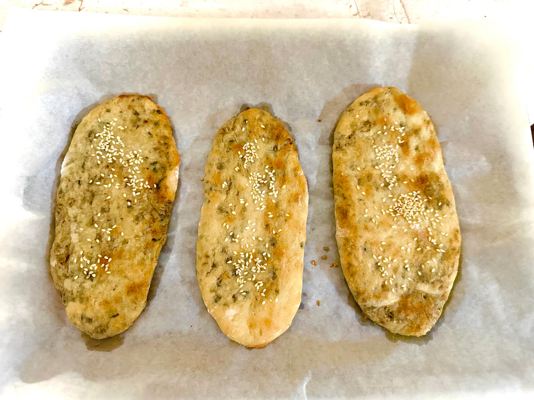 椒盐香葱烧饼