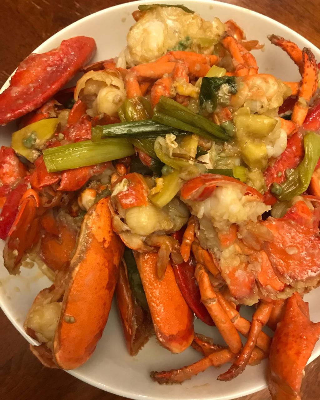 葱姜炒波士顿龙虾
