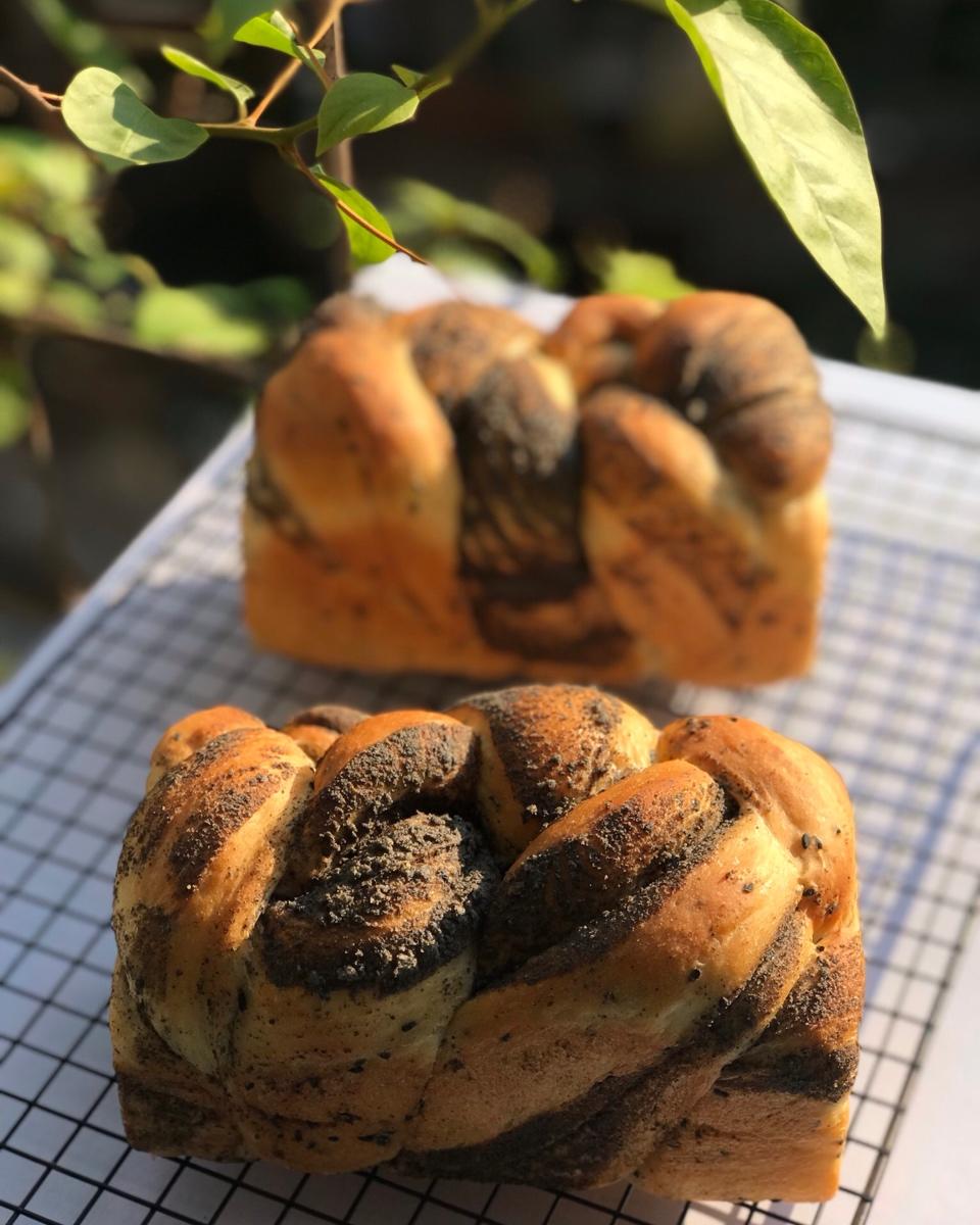 黑芝麻手撕面包