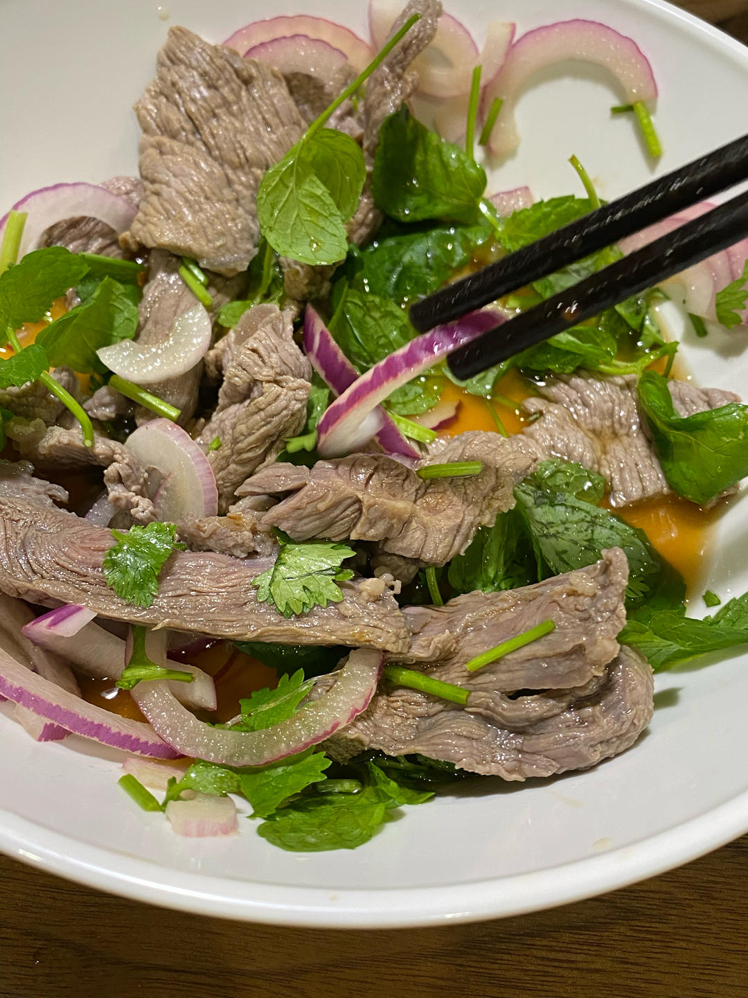 【薄荷风味拌牛肉】清爽开胃，减脂最爱