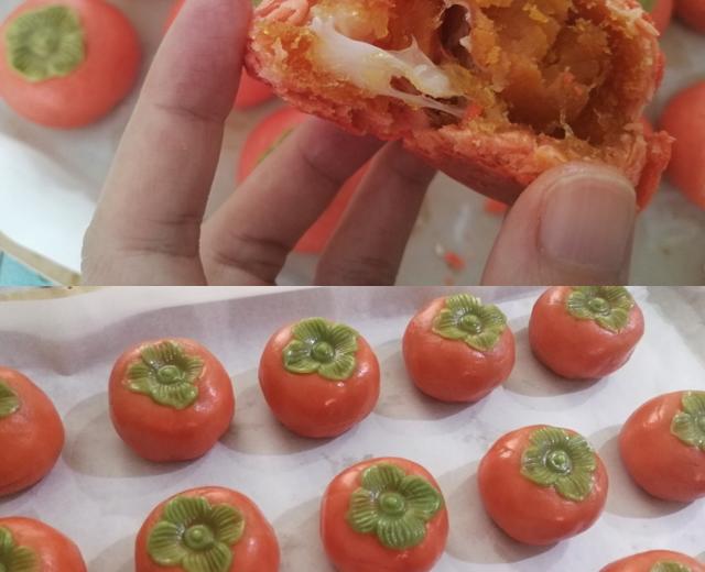 “柿柿”如意拉丝蛋黄酥的做法