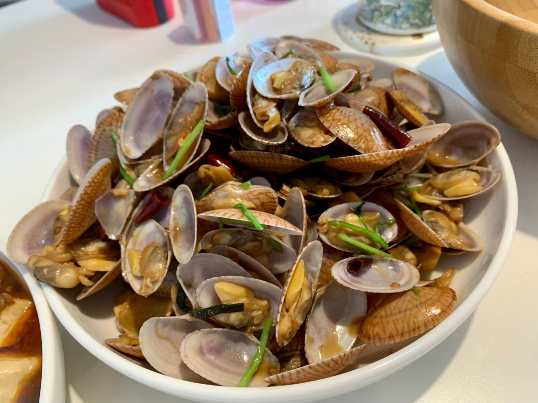 辣炒油蛤（花蛤、蛏子）