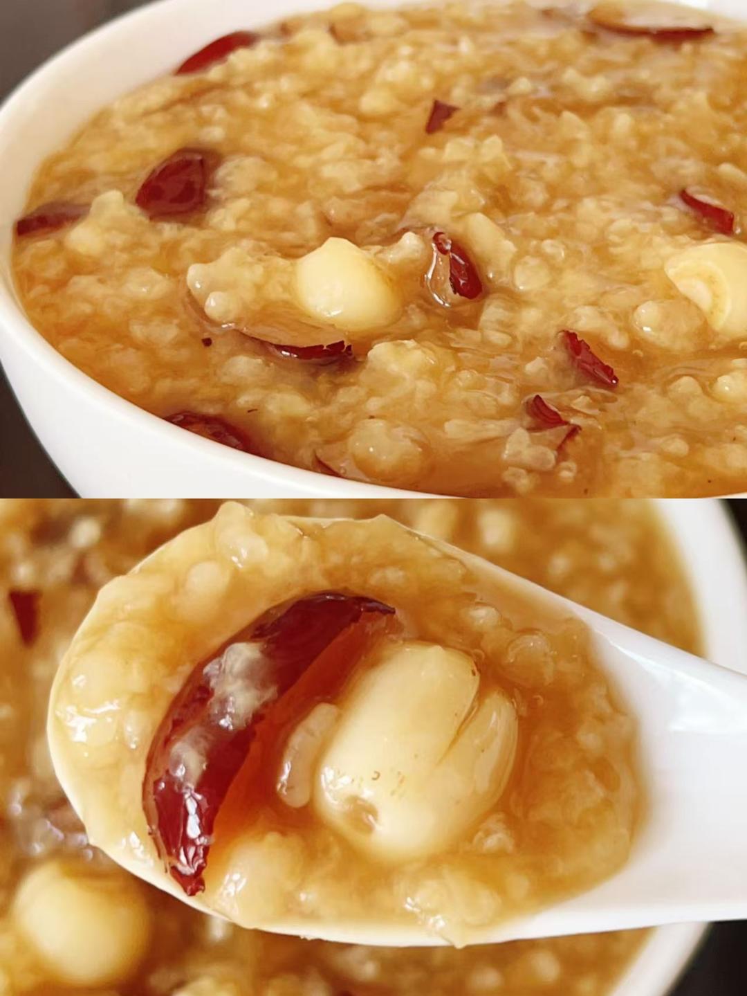 糯米莲子红糖粥(暖宫补气血)