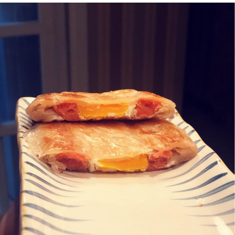 五分钟快手早餐：火腿鸡蛋手抓饼
