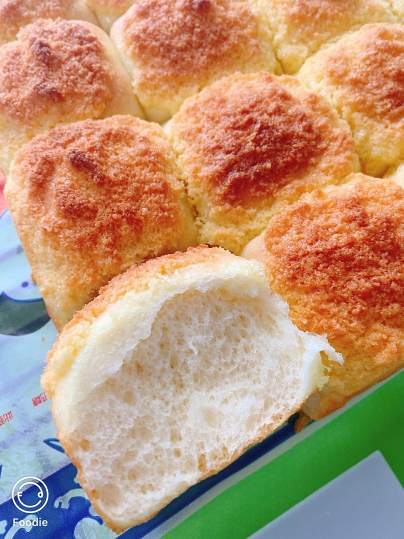 liang飘雪儿做的椰蓉酱面包一次发酵手残党福音