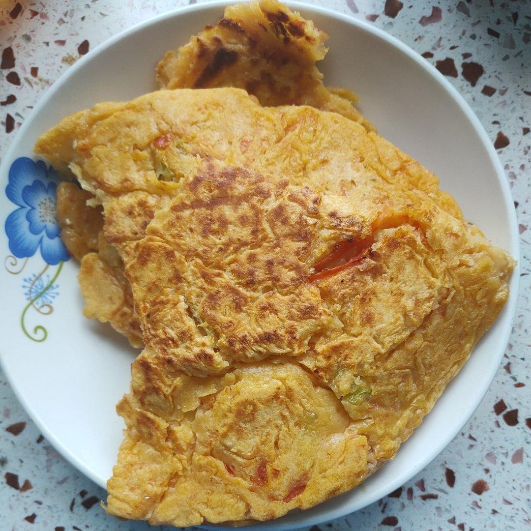 超简单又好吃的西红柿饼🍅