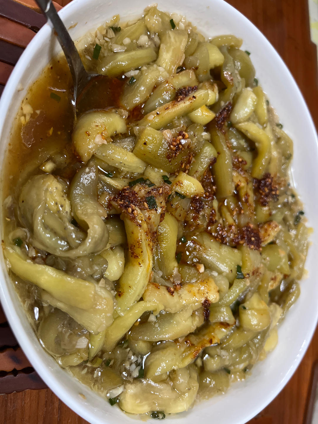 蒜泥茄子（蒸）