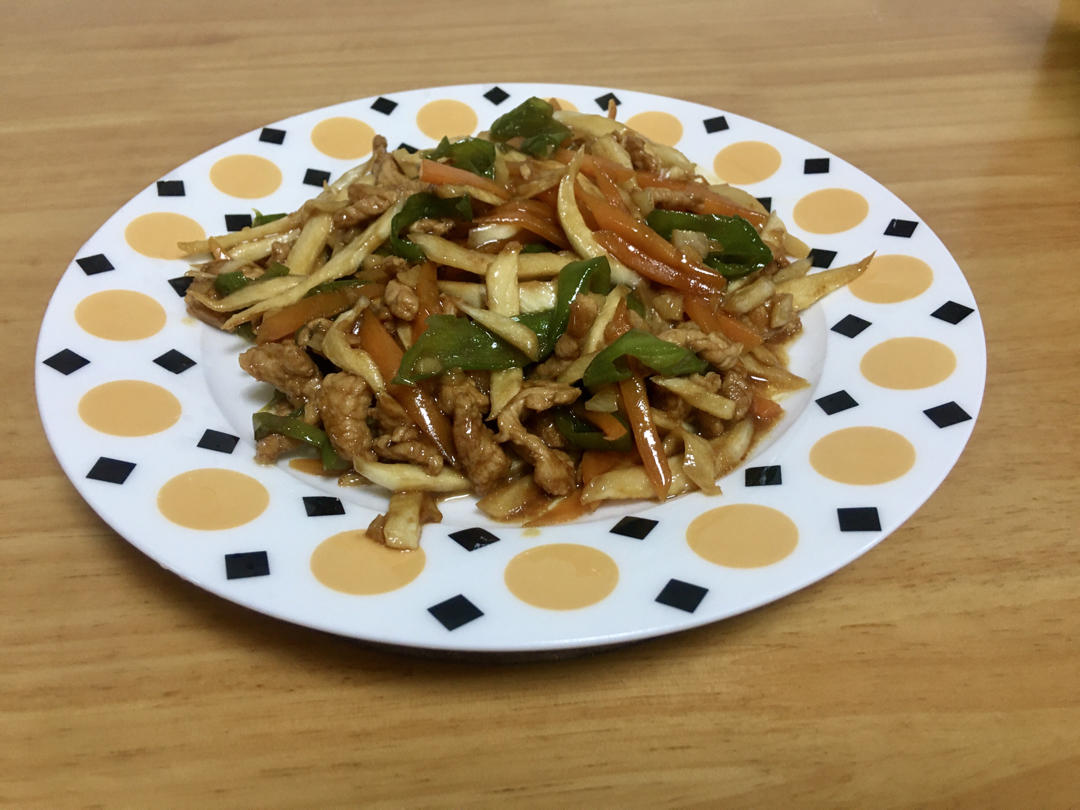 茭白炒三丝
