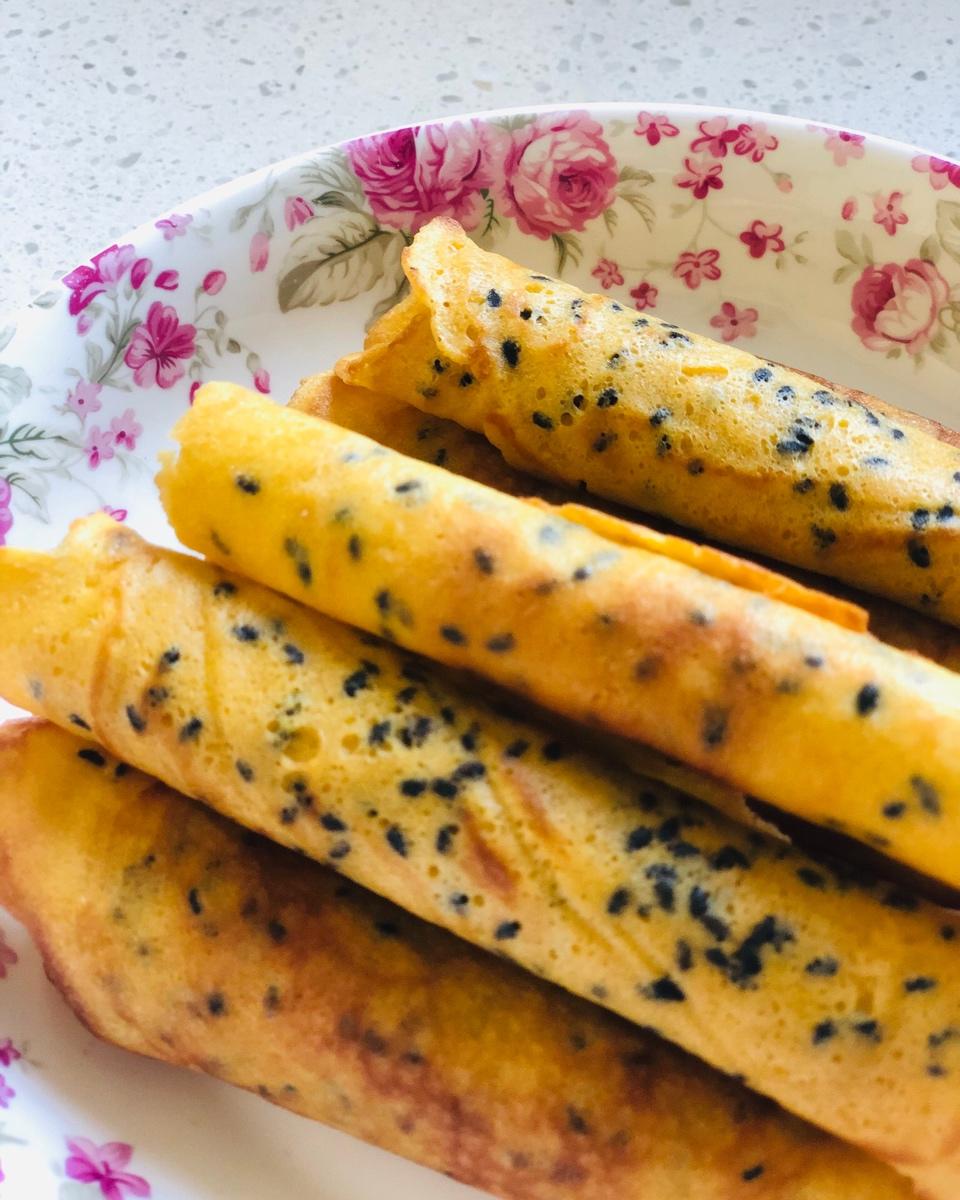 平底锅也能做蛋卷