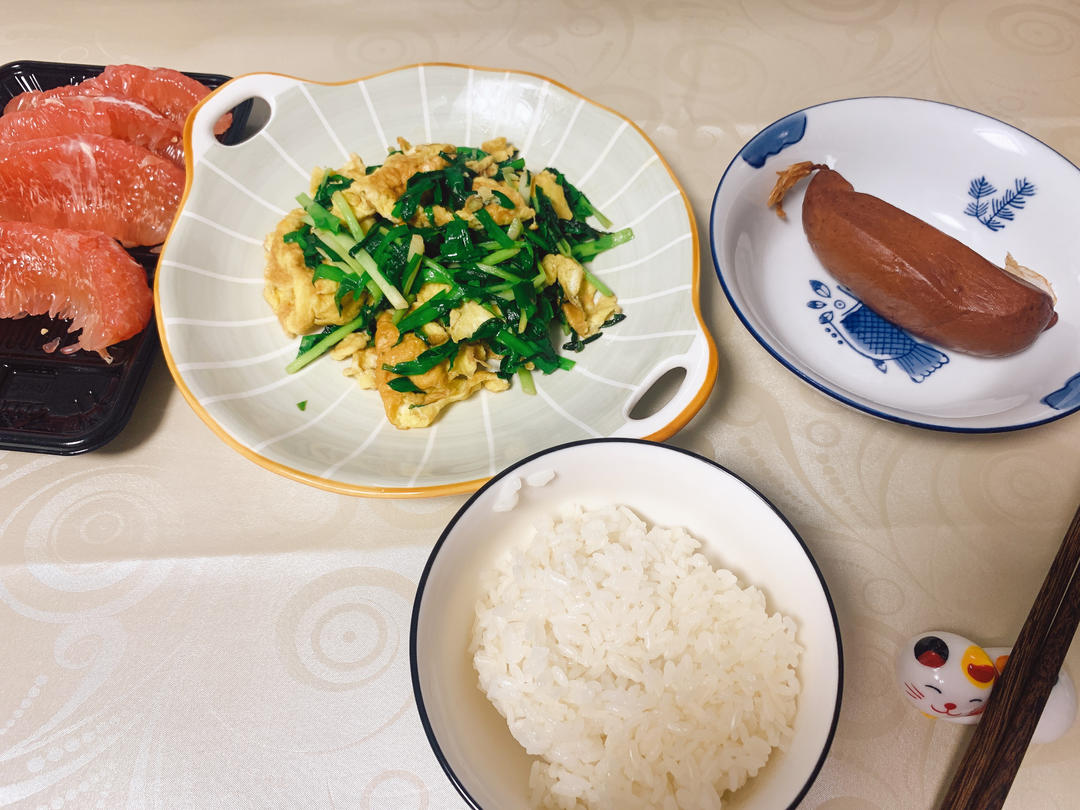 韭菜炒鸡蛋——三分钟快手下饭菜 掌握火候的秘诀