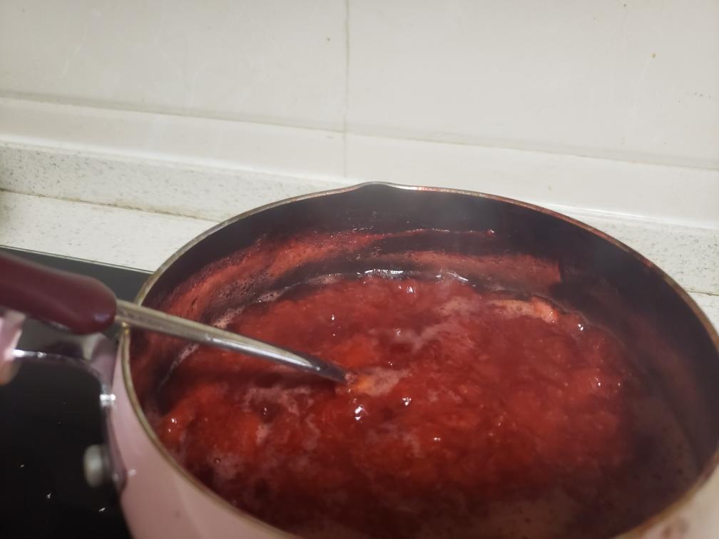 草莓果酱简单低糖版