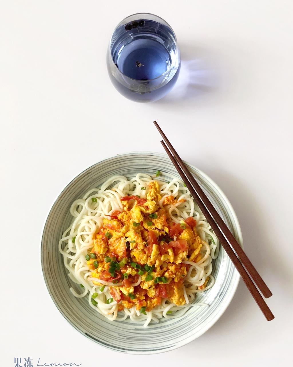 西红柿鸡蛋打卤面（拌面）