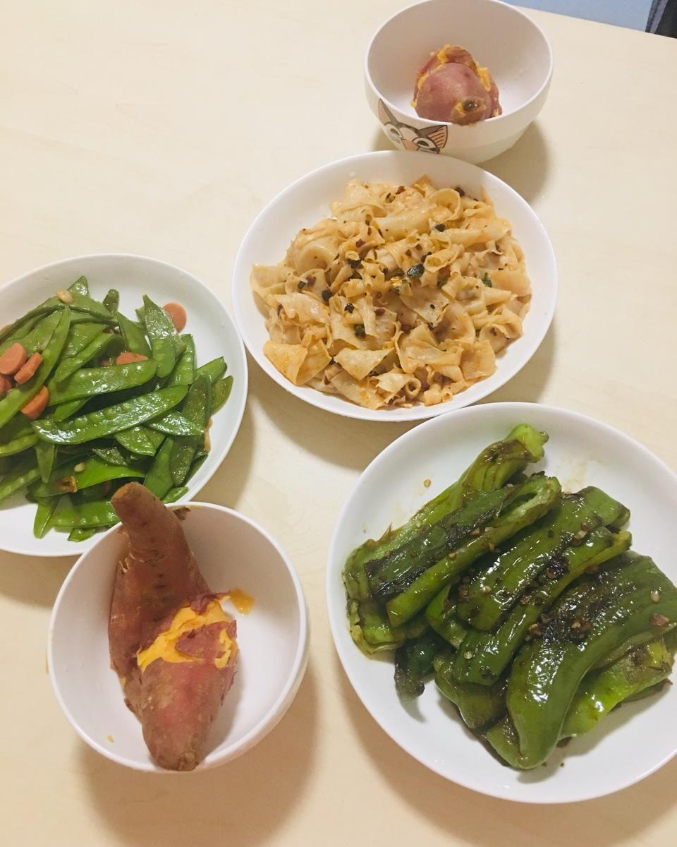 超脆爽的荷兰豆炒香肠
