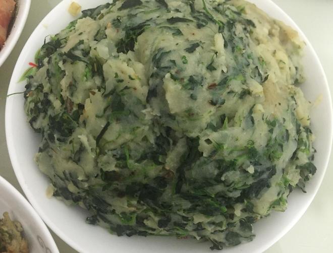 陕北美食-苜蓿土豆泥的做法