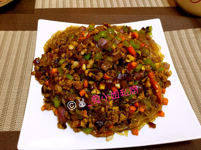 肉末炒粉丝