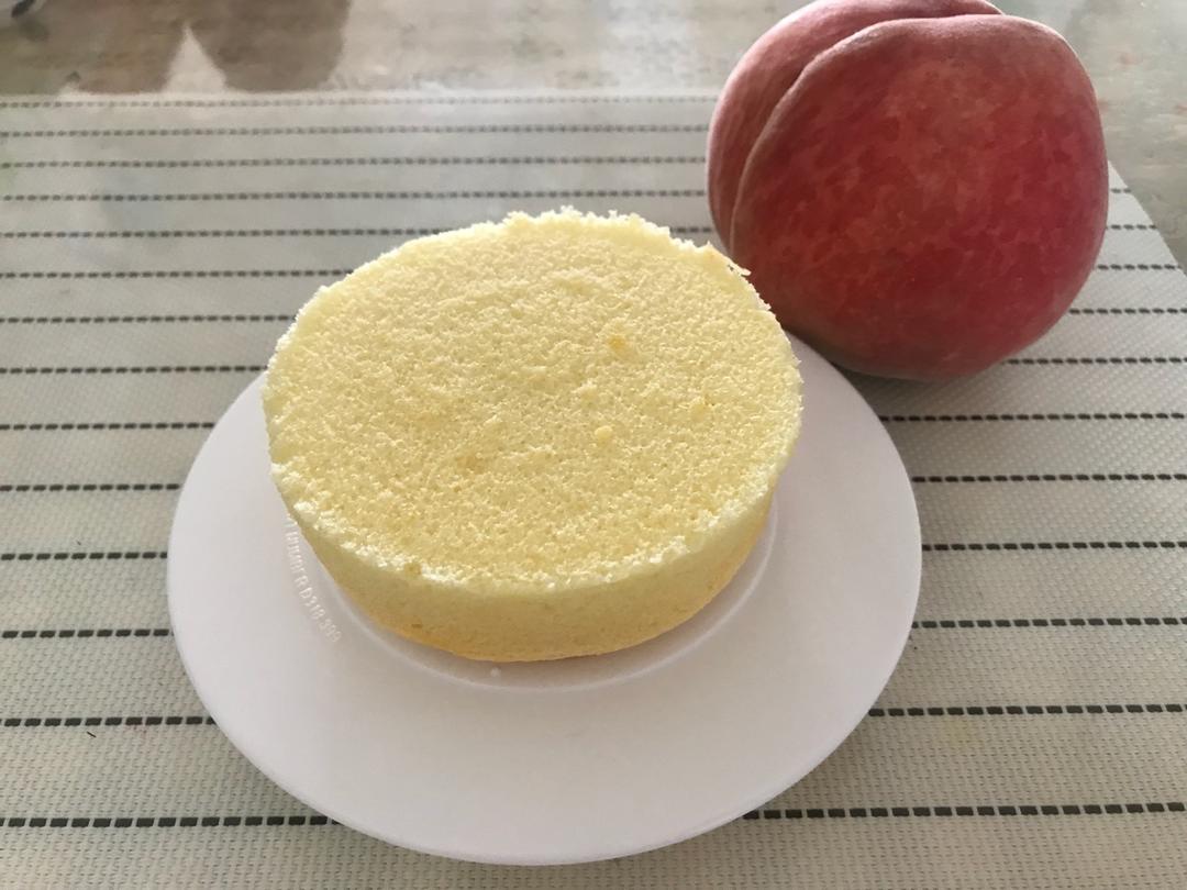 6寸原味戚风蛋糕