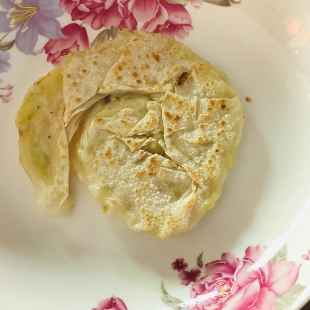 馄饨皮葱油饼