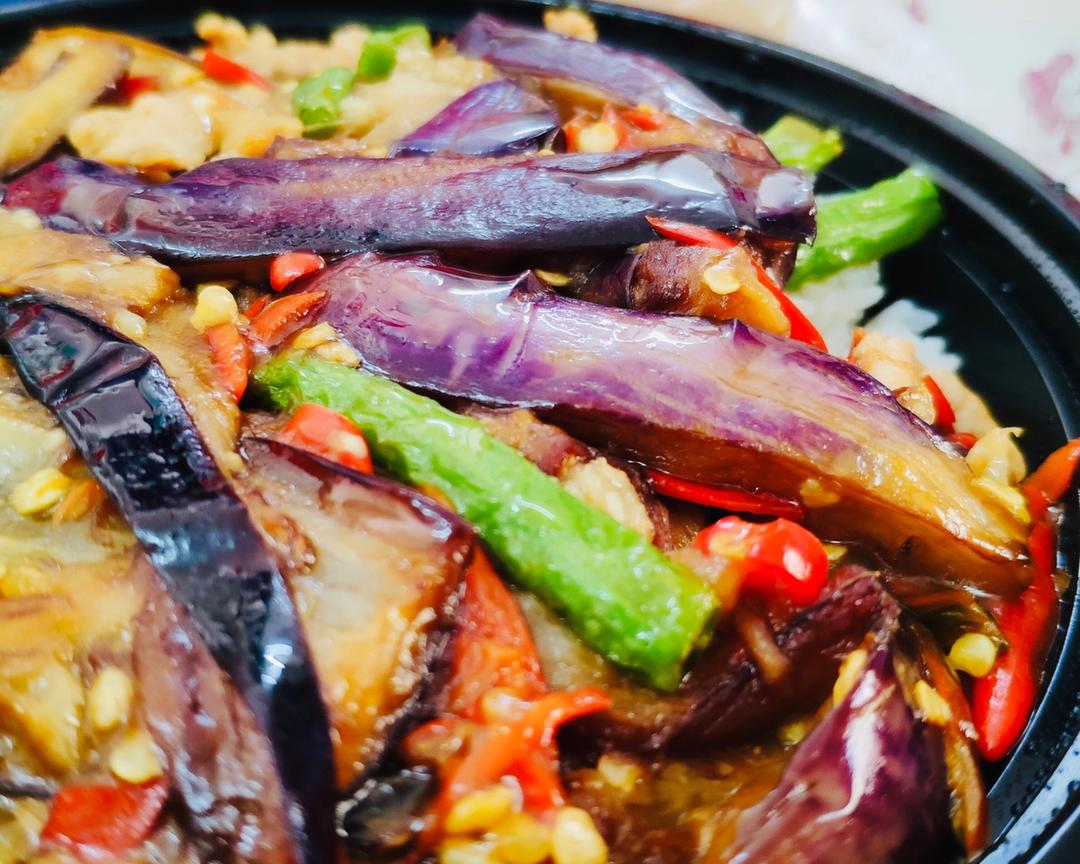 潮式茄子豆角烧肉