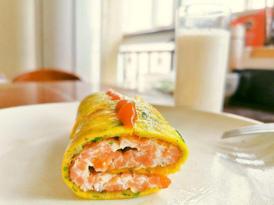 韩剧中的双色鸡蛋卷营养又健康5分钟快手早餐