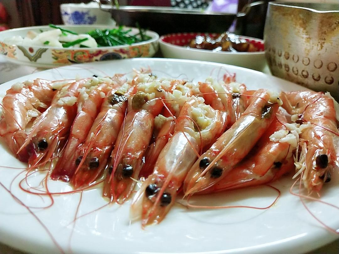 蒜蓉蒸虾