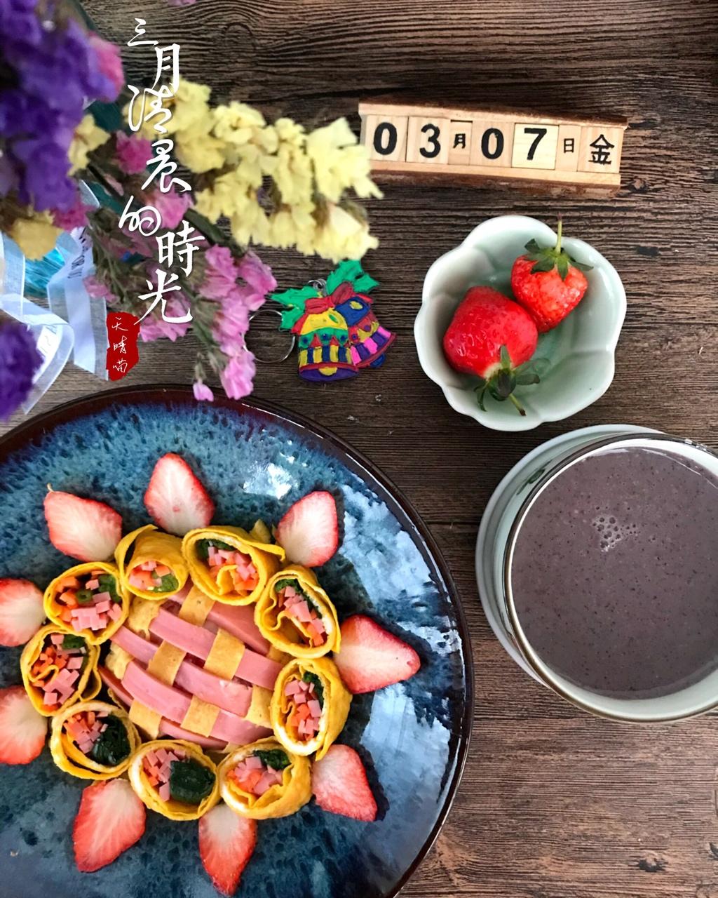好吃又简单的鸡蛋菠菜卷