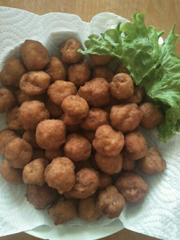 糖清做的酥炸肉丸子