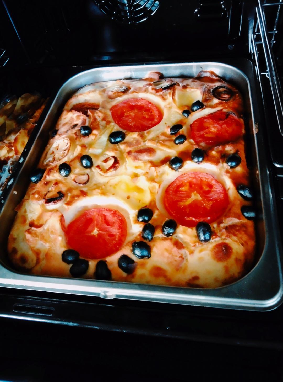 超高颜值天然酵母意大利佛卡夏面包focaccia（附土豆泥版）