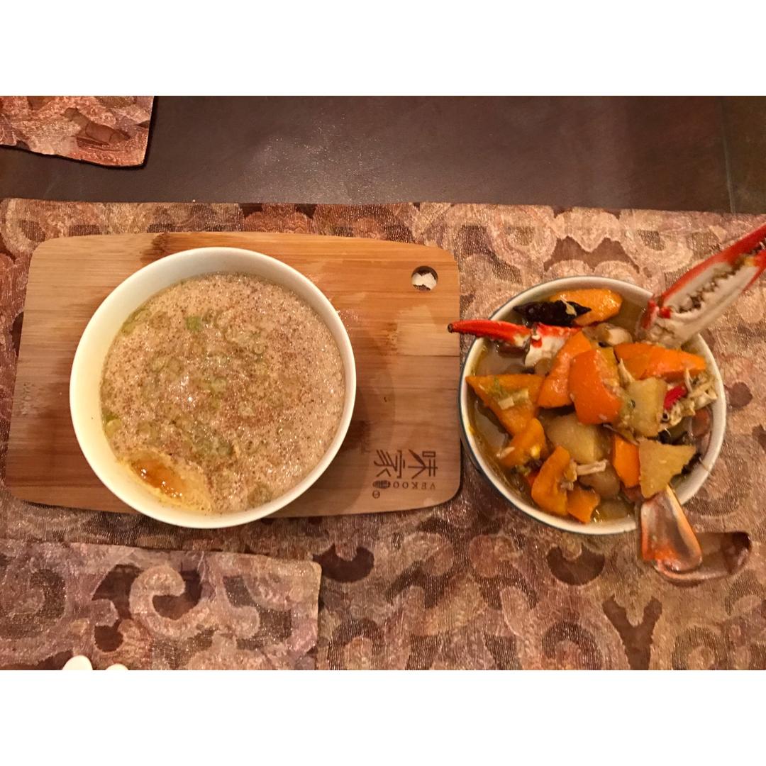 小螃蟹炖南瓜土豆