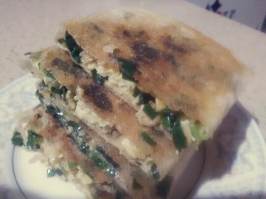 美味韭菜煎饼