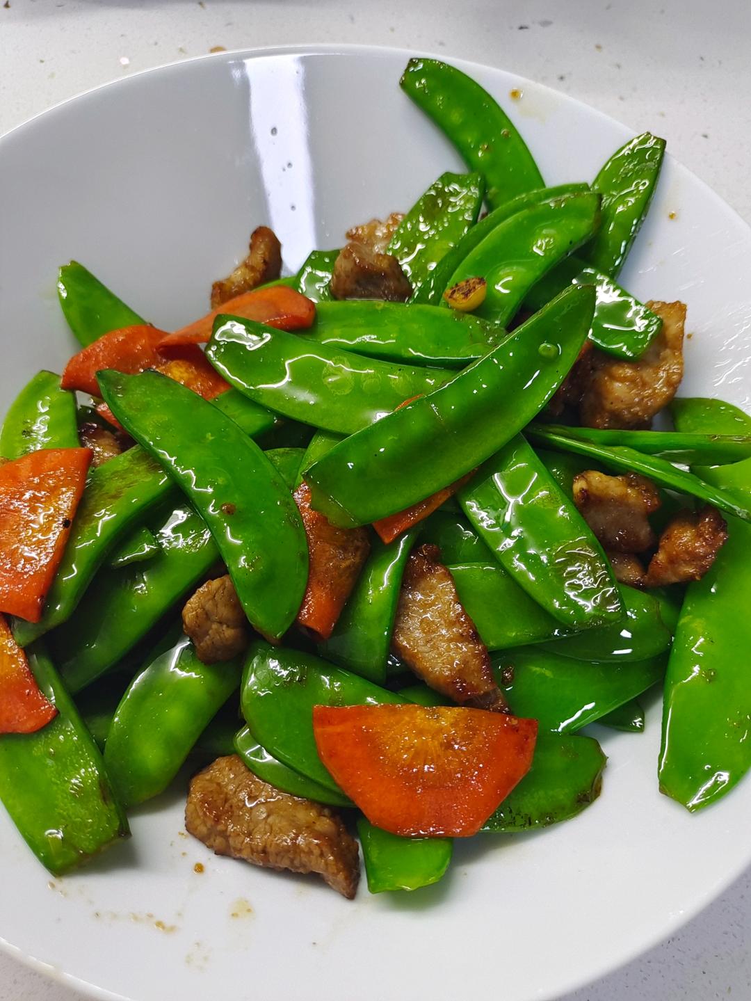 荷兰豆炒肉