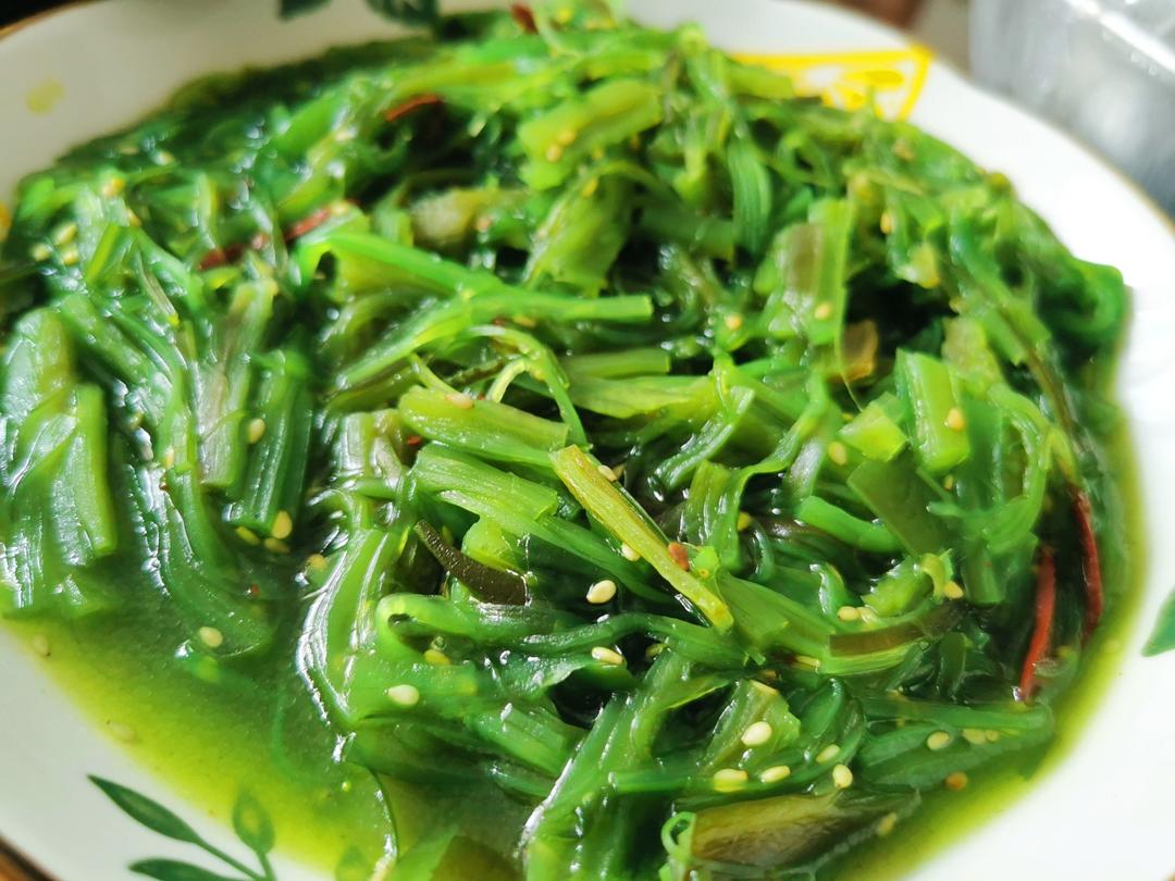 家常菜‼️凉拌手撕蒜苔
