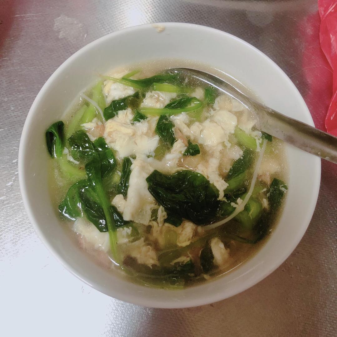 鸡毛菜蛋汤
