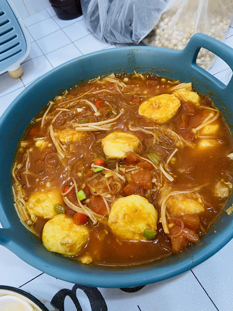 番茄金针菇日本豆腐