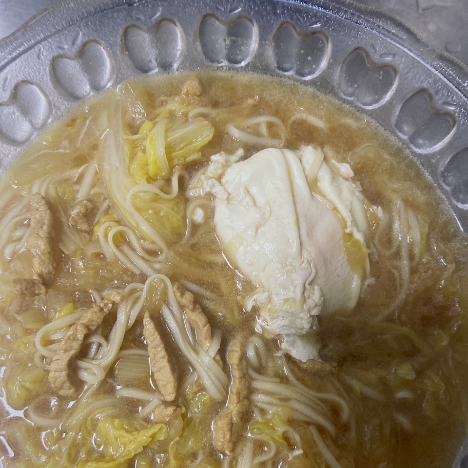 白菜肉丝炝锅面的做法 步骤9