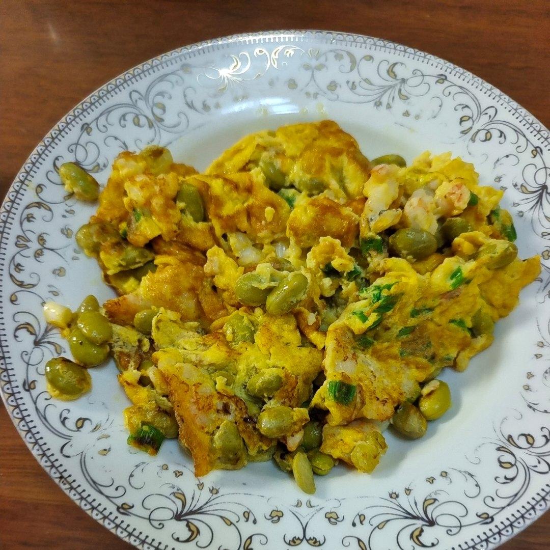 毛豆季要吃༄「毛豆炒鸡蛋🥚🥚🥚」༄鲜香美味👍👍👍