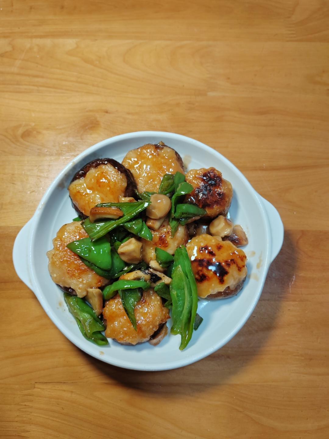 香菇酿虾滑 超级简单零失败 快手菜