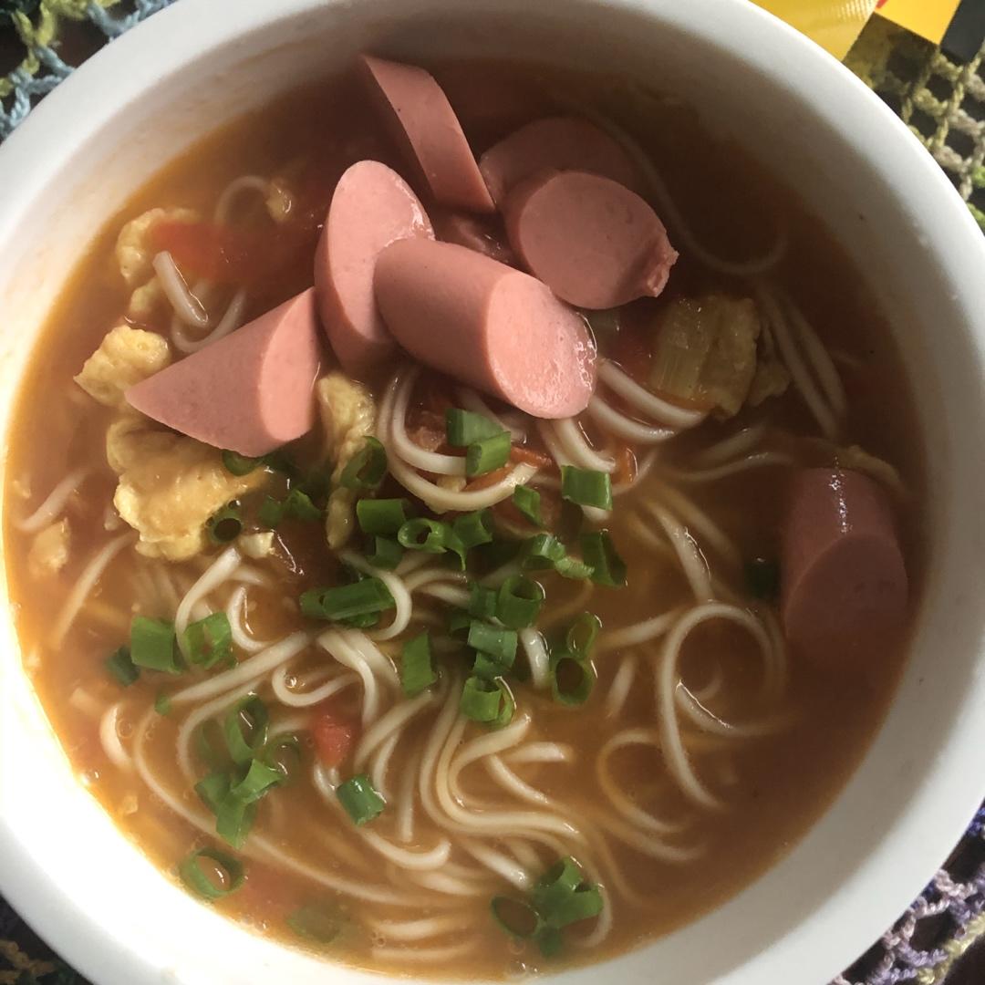 恨不得抱着锅舔的番茄鸡蛋面