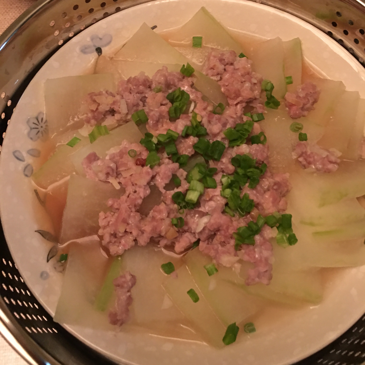 肉末蒸冬瓜