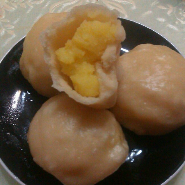 自制奶黄包