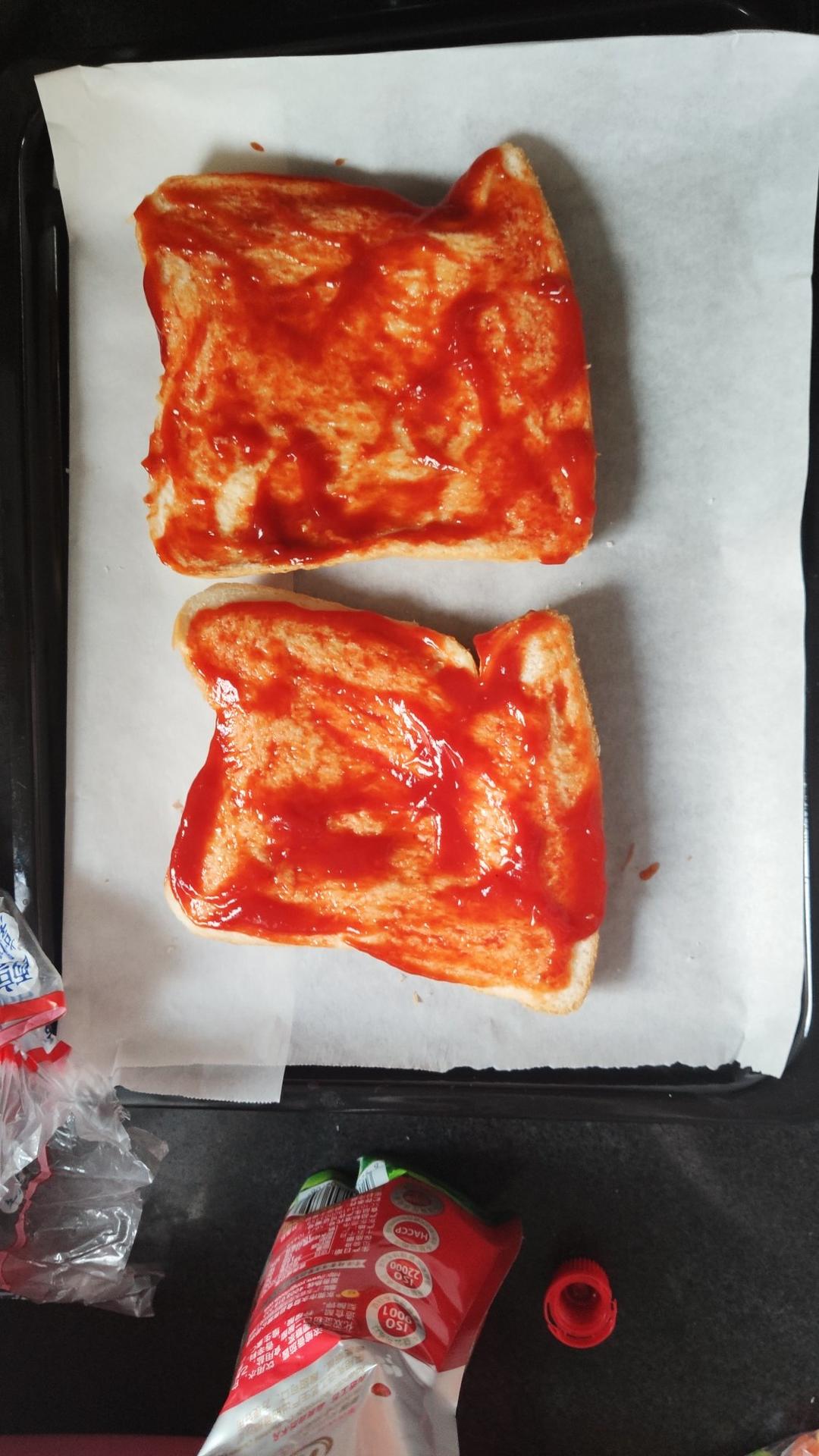 吐司披萨，十分钟快手早餐，简单到极致的神仙搭配
